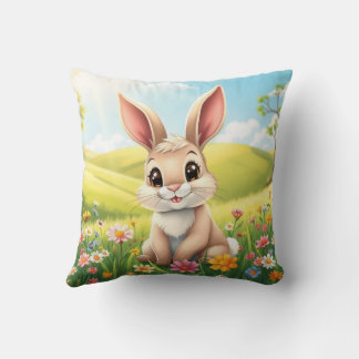 Rabbit Throw Pillow
