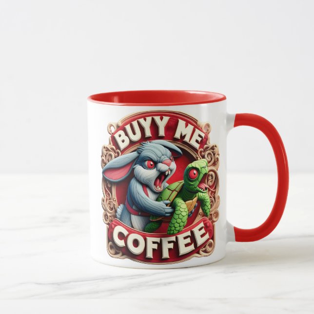 Rabbit & Turtle: Buy Me Coffee Mug (Right)