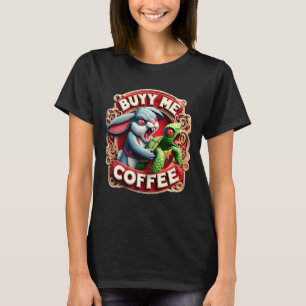 Rabbit & Turtle: Buy Me Coffee T-Shirt