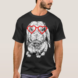 Rabbit Valentines Day Bunny Holland Lop Mom Animal T-Shirt
