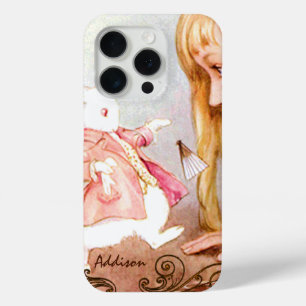 Rabbit Vintage Alice In Wonderland iPhone 15 Pro Case
