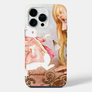 Rabbit Vintage Alice In Wonderland iPhone 14 Pro Max Case