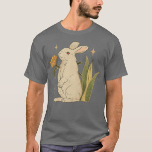 Rabbit Vintage Faecore Fairy-Core Aesthetic Retro T-Shirt