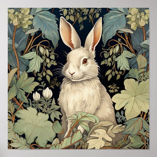 Rabbit Wall Art Faune Poster animal (Devant)
