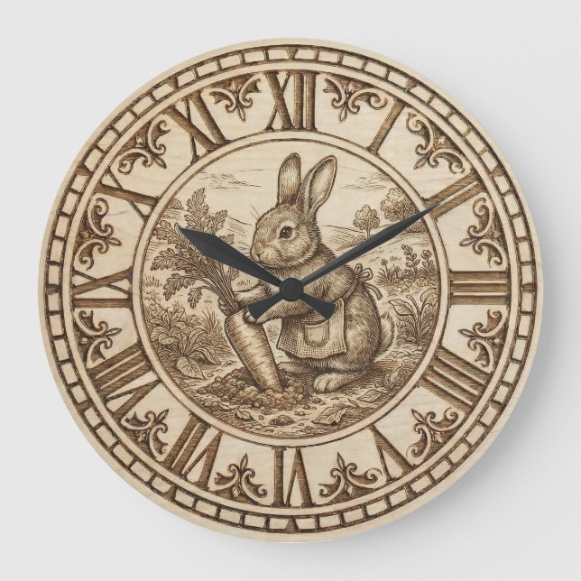 Rabbit Wall Clock (Front)