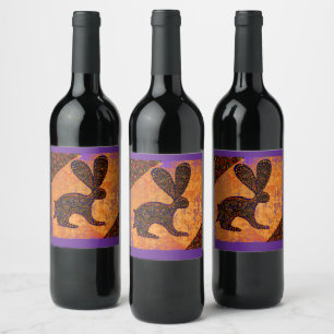 RABBIT WINE LABEL
