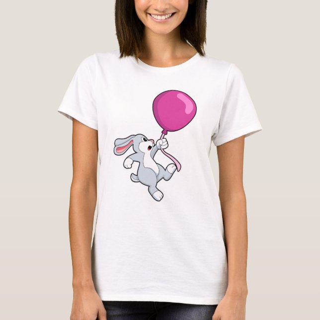 Rabbit with Balloon T-Shirt (Front)