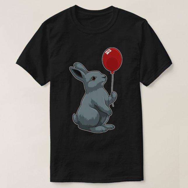 Rabbit with Balloon T-Shirt (Design Front)