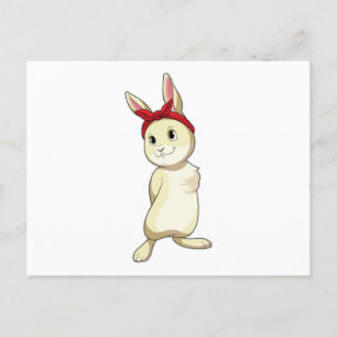 Rabbit with Bandana Postcard