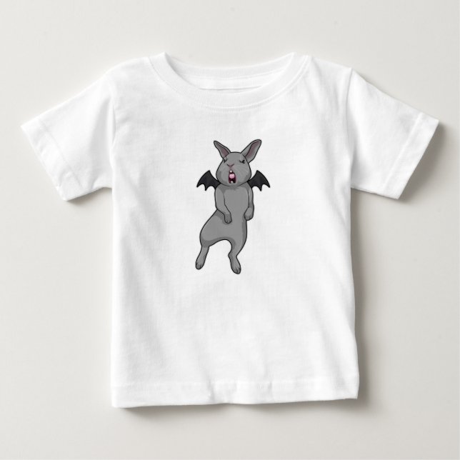 Rabbit with Bat wing Baby T-Shirt (Front)