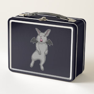 Rabbit with Bat wing Metal Lunch Box