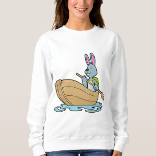 Rabbit with Boat & Paddle Sweatshirt