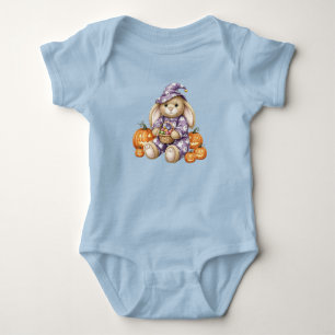 Rabbit with Candy, Halloween, Author Natasha Us Baby Bodysuit