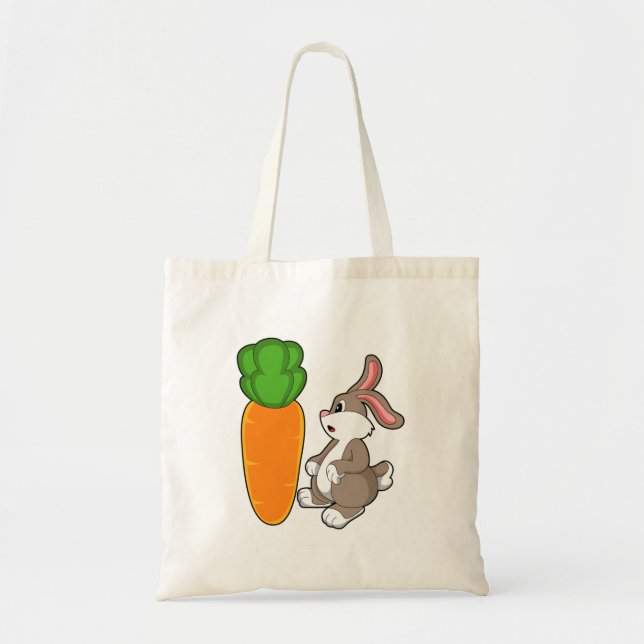 Rabbit with Carrot (2).PNG Tote Bag (Front)