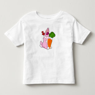 Rabbit with Carrot and Heart Toddler T-shirt