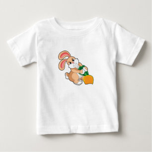 Rabbit with Carrot Baby T-Shirt