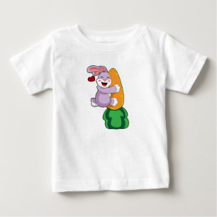 Rabbit with Carrot Baby T-Shirt