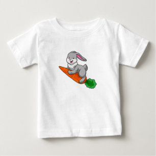Rabbit with Carrot Baby T-Shirt