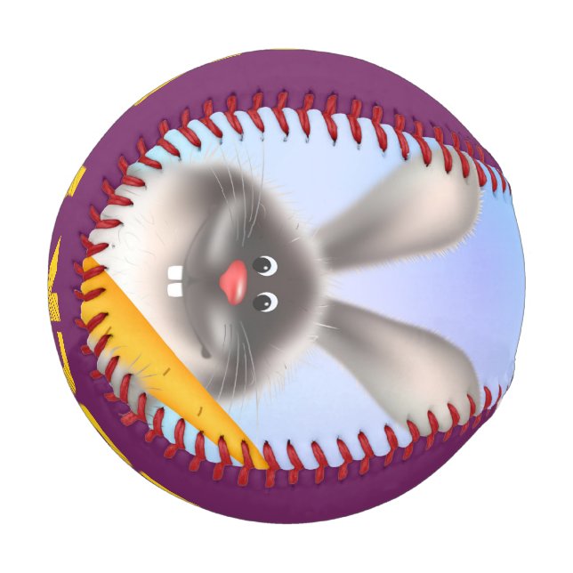 Rabbit with Carrot Baseball (Front Left)