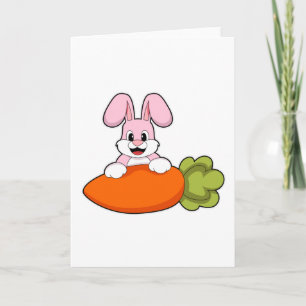 Rabbit with Carrot Card