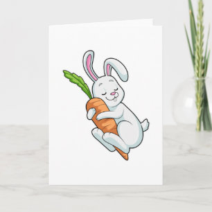 Rabbit with Carrot Card