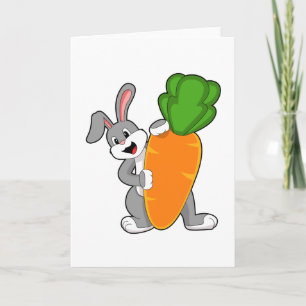 Rabbit with Carrot Card