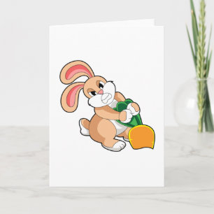 Rabbit with Carrot Card