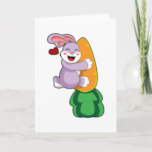 Rabbit with Carrot Card