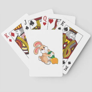 Rabbit with Carrot Playing Cards