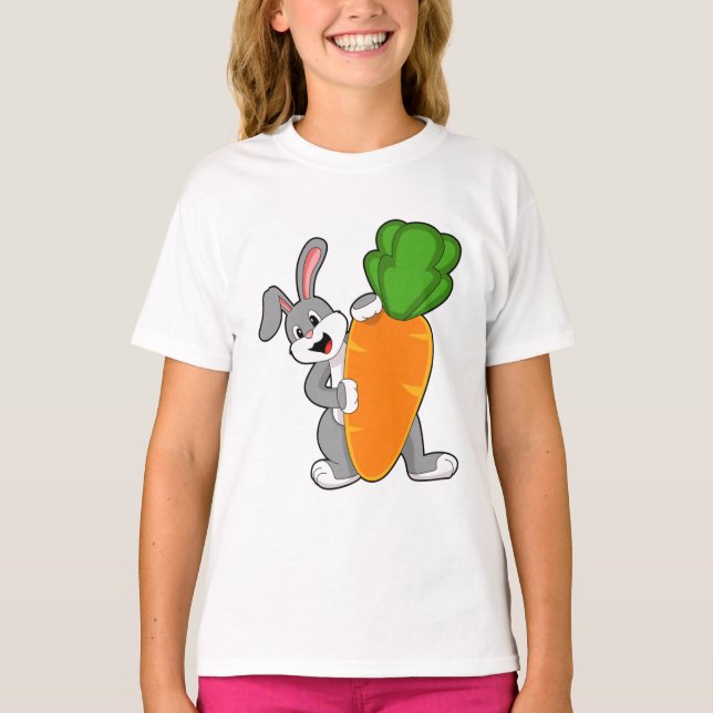 Rabbit with Carrot T-Shirt (Front)