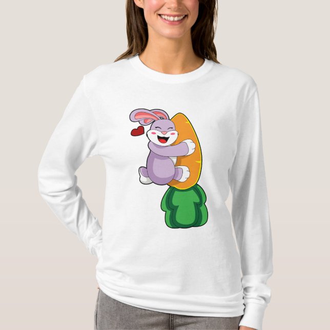 Rabbit with Carrot T-Shirt (Front)