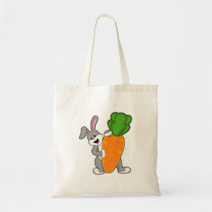 Rabbit with Carrot Tote Bag