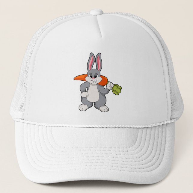 Rabbit with Carrot Trucker Hat (Front)