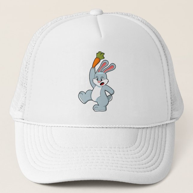 Rabbit with Carrot Trucker Hat (Front)