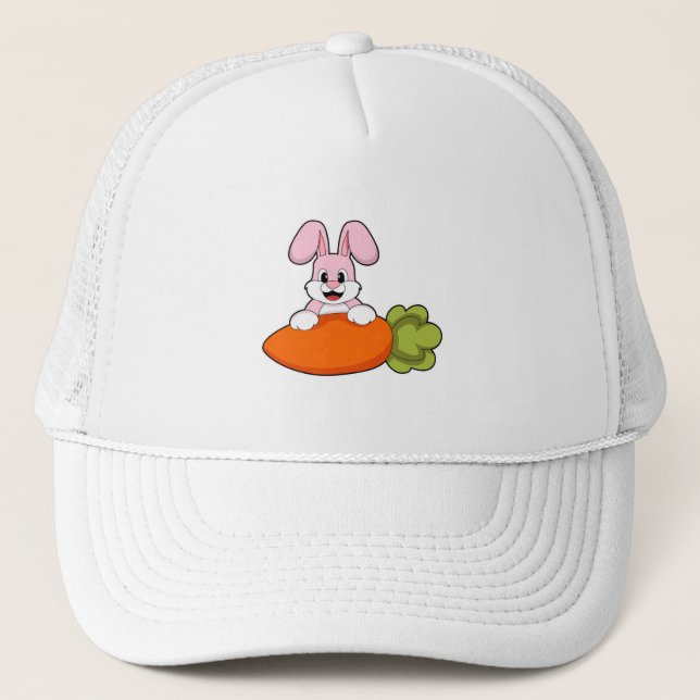 Rabbit with Carrot Trucker Hat (Front)