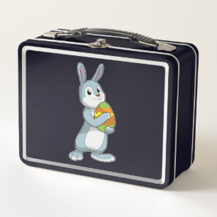 Rabbit with Egg Metal Lunch Box