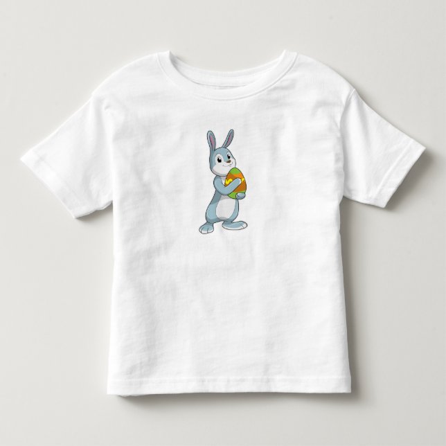 Rabbit with Egg Toddler T-shirt (Front)