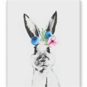 Rabbit with Flowers