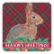 Rabbit with Holly Berries and Plaid
