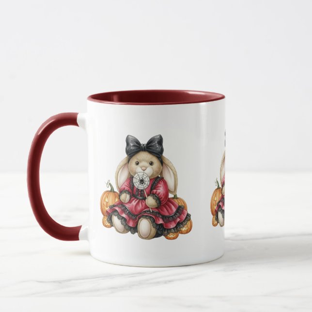 Rabbit with Lollipop, Halloween, Author Natasha Us Mug (Left)