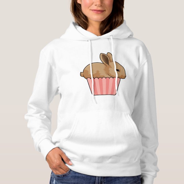 Rabbit with Muffin Hoodie (Front)