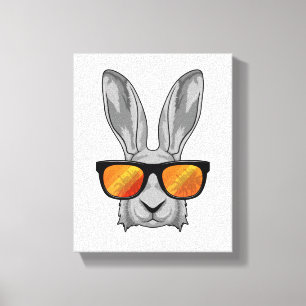 Rabbit with Sunglasses Canvas Print