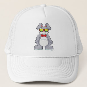 Rabbit with Sunglasses & Tie Trucker Hat