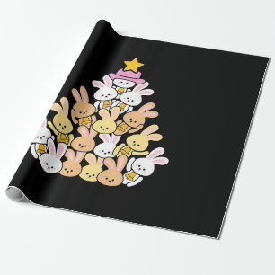 Rabbit Xmas Tree Wrapping Paper