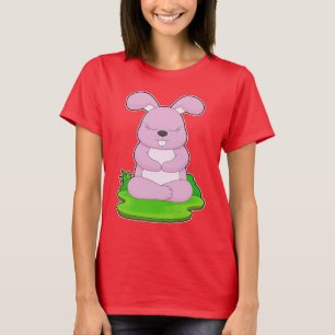 Rabbit Yoga Fitness Gymnastics T-Shirt