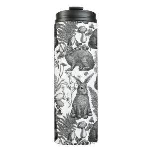 Rabbits and woodland flora 2 Thermal Tumbler