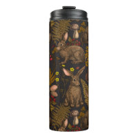 Rabbits and woodland flora 3 Thermal Tumbler
