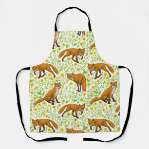 Rabbits and woodland flora apron