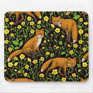 Rabbits and woodland flora Mouse Pad