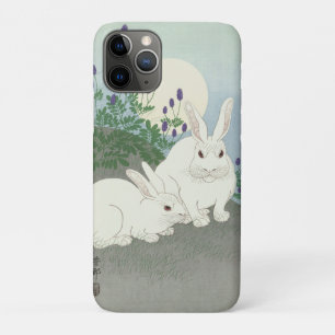 Rabbits at Full Moon by Ohara Koson iPhone 11 Pro Case